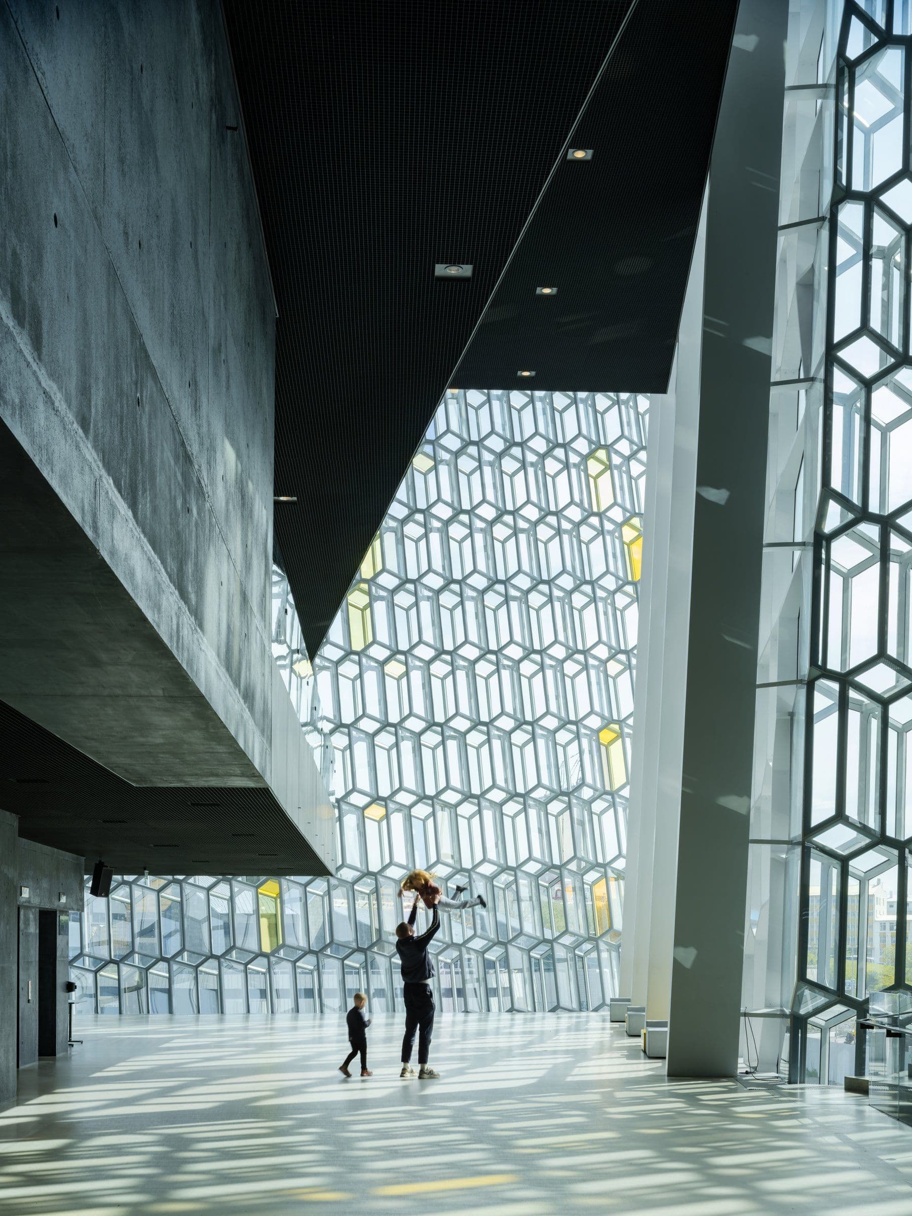 A view of Harpa on a summer evening